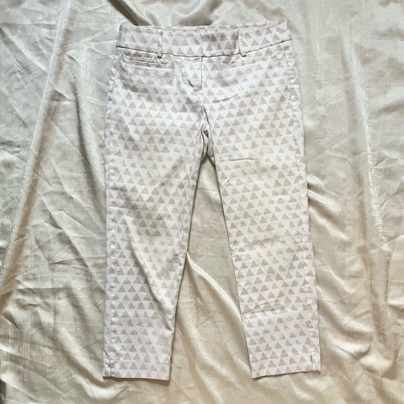 LOFT Marisa Geometric Women's Cropped Riviera Pants - Picture 3 of 7